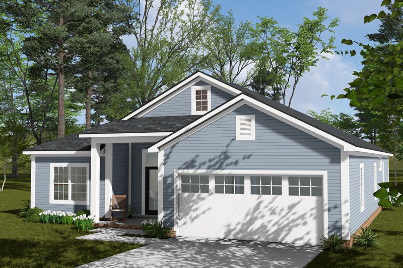 Architectural House Design - Exterior - Other Elevation 1 for Cottage House Plan #513-2424 - 4 bed, 3 bath