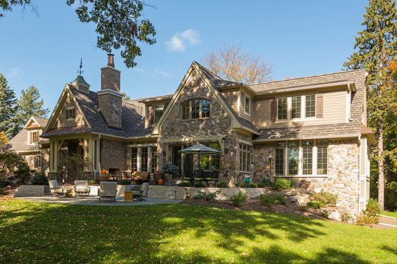 Exterior - Front Elevation for European House Plan #51-578 - 3 bed, 3.5 bath