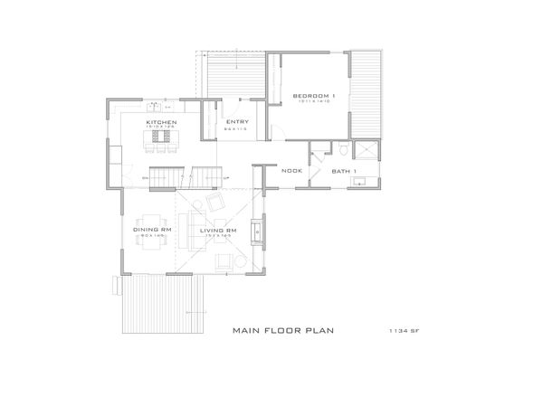 Modern Floor Plan - Main Floor Plan #909-10