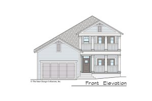Exterior - Front Elevation 3 for Southern House Plan #930-496 - 4 bed, 3 bath