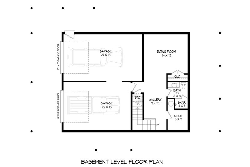 House Plan Design - Floor Plan - Lower Floor for Country House Plan #932-693 - 3 bed, 3.5 bath