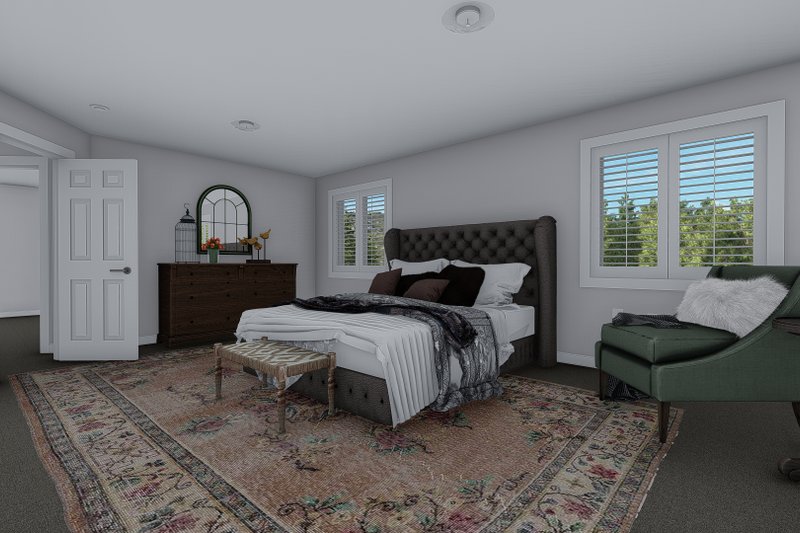 Dream House Plan - Interior - Master Bedroom for Traditional House Plan #1060-8 - 5 bed, 4 bath