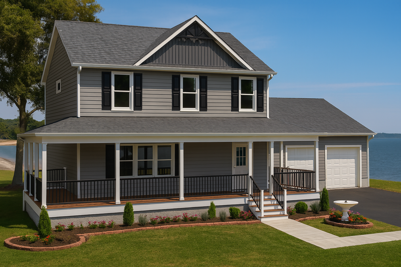 Farmhouse Style House Plan - 3 Beds 2.5 Baths 2463 Sq/Ft Plan #1115-2