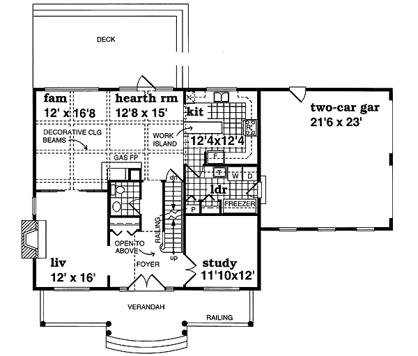 Traditional Floor Plan - Main Floor Plan #47-336