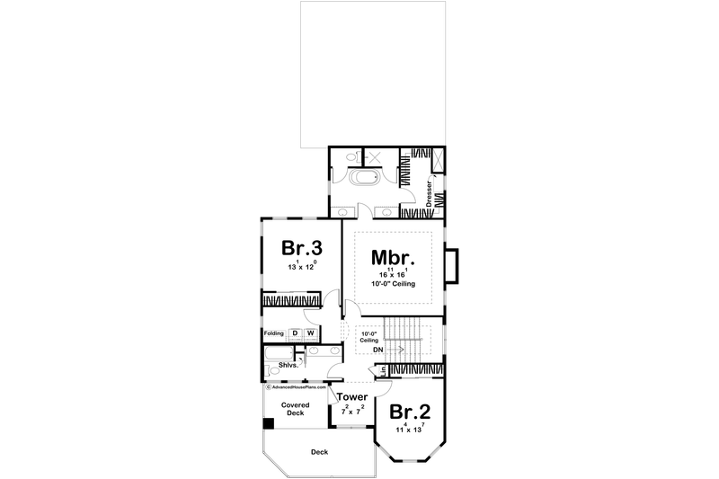 Home Plan - Floor Plan - Upper Floor for Modern House Plan #455-638 - 3 bed, 2.5 bath