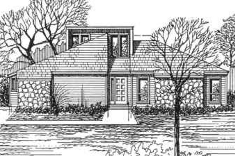 House Design - Modern Exterior - Front Elevation Plan #30-145