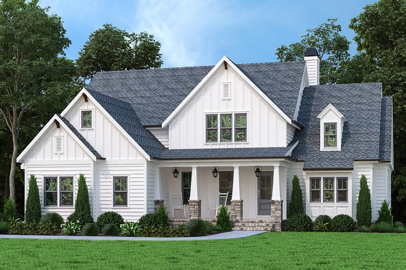 House Plan Design - Farmhouse Exterior - Front Elevation Plan #927-1011