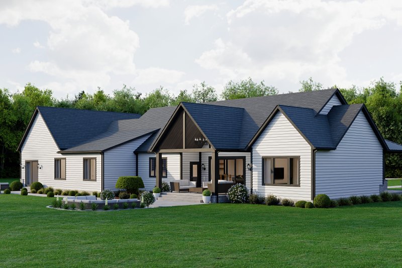 Dream House Plan - Exterior - Rear Elevation 2 for Craftsman House Plan #1089-68 - 3 bed, 4.5 bath