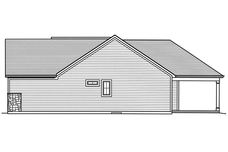 Dream House Plan - Right Side Elevation
