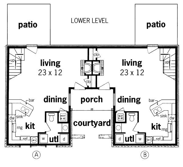 Architectural House Design - Traditional Floor Plan - Main Floor Plan #45-294