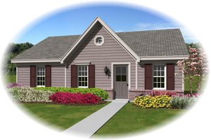 Ranch Exterior - Front Elevation Plan #81-13856