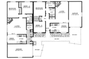 Ranch Style House Plan - 2 Beds 1 Baths 1792 Sq/Ft Plan #303-419 