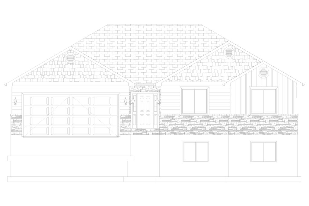 Traditional Style House Plan - 3 Beds 2 Baths 1662 Sq/Ft Plan #1060-188 ...