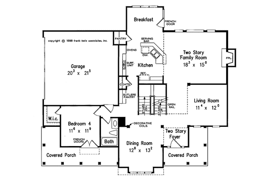 Floor Plan - Main Floor for Country House Plan #927-743 - 4 bed, 3 bath