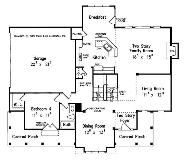 Home Plan - Country Floor Plan - Main Floor Plan #927-743