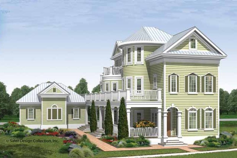 House Blueprint - Traditional Exterior - Front Elevation Plan #930-409