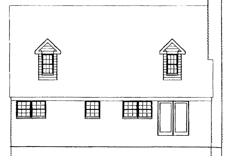 Dream House Plan - Exterior - Rear Elevation for Country House Plan #1051-9 - 3 bed, 2.5 bath