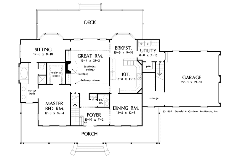 Home Plan - Floor Plan - Main Floor for Country House Plan #929-367 - 3 bed, 2.5 bath