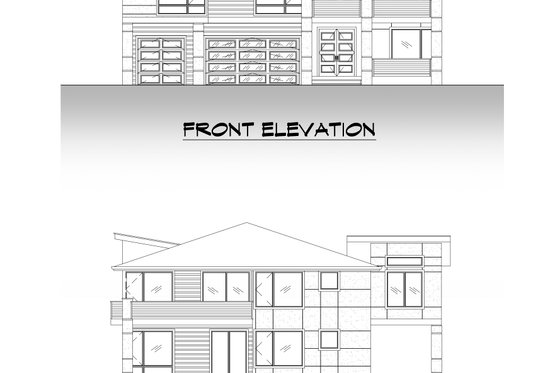 Exterior - Other Elevation 2 for Contemporary House Plan #1066-188 - 4 bed, 4 bath