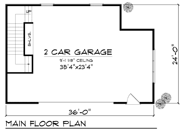 Cottage Floor Plan - Main Floor Plan #70-972