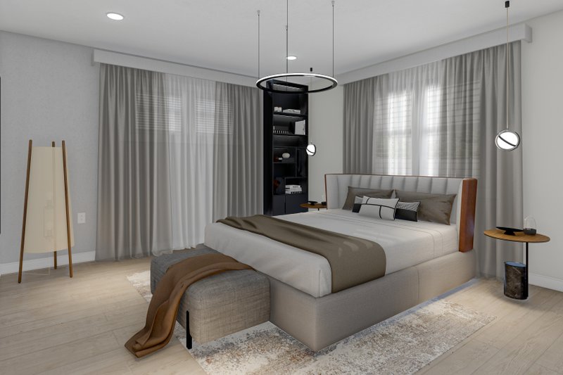Home Plan - Interior - Master Bedroom for Ranch House Plan #1060-36 - 5 bed, 3 bath