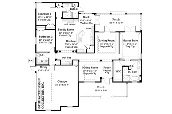 Floor Plan - Main Floor for Victorian House Plan #930-185 - 3 bed, 2 bath