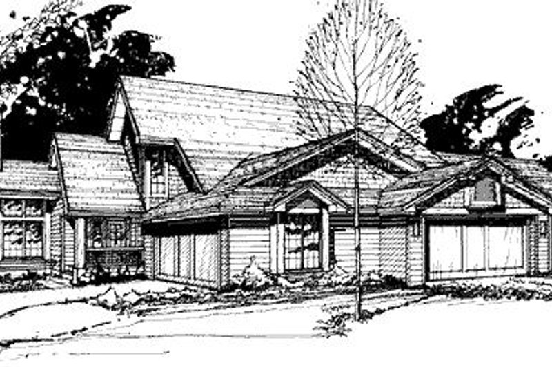 Home Plan - Traditional Exterior - Front Elevation Plan #320-443