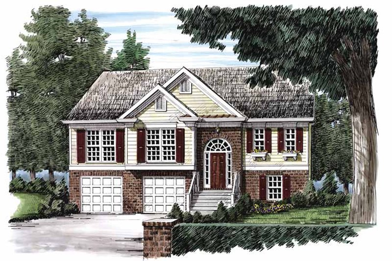 Architectural House Design - Colonial Exterior - Front Elevation Plan #927-204