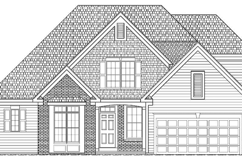 House Plan Design - Traditional Exterior - Front Elevation Plan #328-341