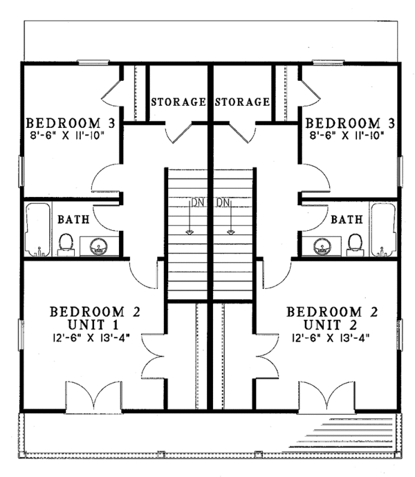 Dream House Plan - Classical Floor Plan - Upper Floor Plan #17-3239