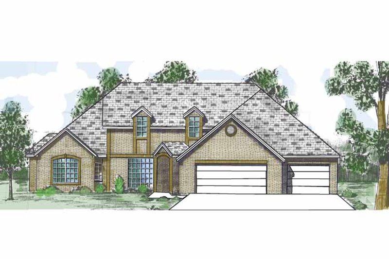 Home Plan - Exterior - Front Elevation 3 for Traditional House Plan #52-257 - 3 bed, 3 bath