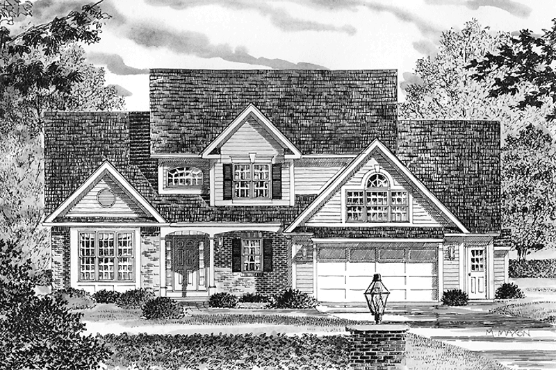 House Plan Design - Country Exterior - Front Elevation Plan #316-237