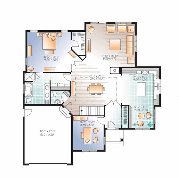 Home Plan - Country Floor Plan - Main Floor Plan #23-2527
