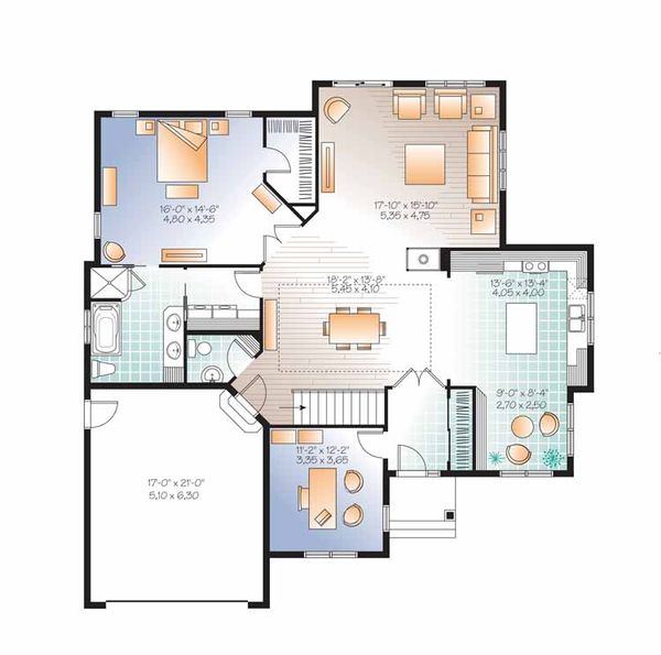 Country Floor Plan - Main Floor Plan #23-2527