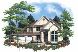 Traditional Exterior - Front Elevation Plan #48-780