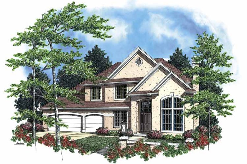 Architectural House Design - Traditional Exterior - Front Elevation Plan #48-780