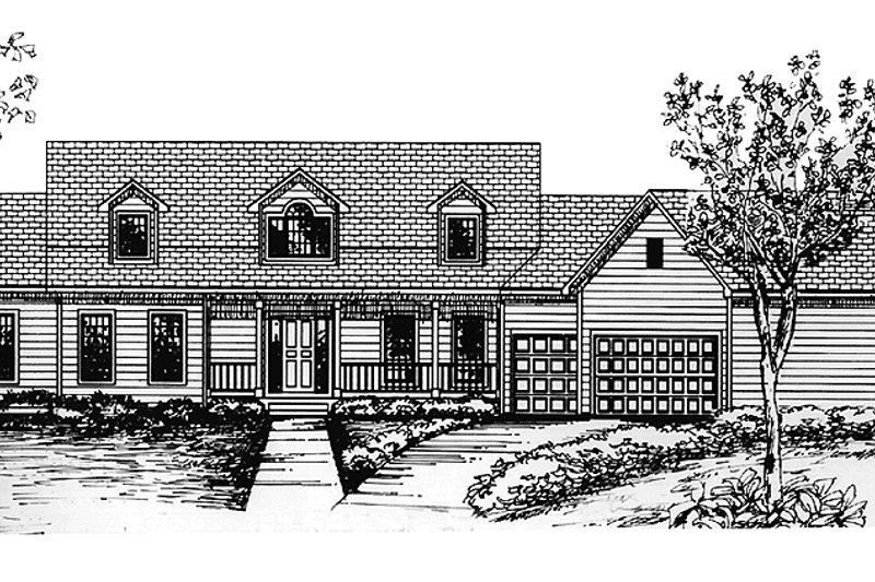 House Plan Design - Country Exterior - Front Elevation Plan #320-1461