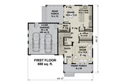Craftsman Style House Plan - 3 Beds 2.5 Baths 1776 Sq/Ft Plan #51-1187 