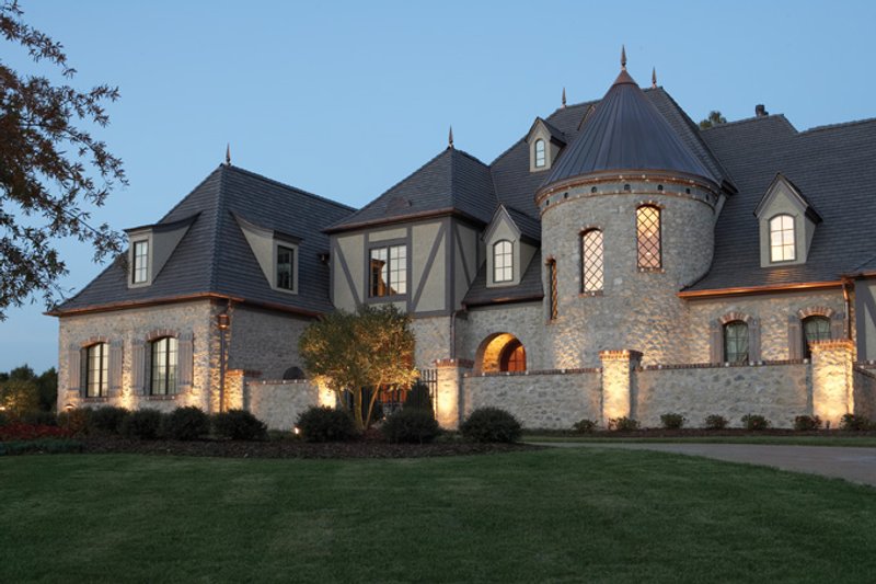 House Plan Design - Exterior - Front Elevation 4 for European House Plan #453-609 - 7 bed, 7.5 bath