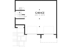 Lower Level Floor plan  - 2000 square foot Craftsman home