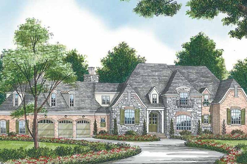 House Plan Design - Country Exterior - Front Elevation Plan #453-466