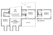 Traditional Style House Plan - 3 Beds 2.5 Baths 2206 Sq/Ft Plan #1053-42 