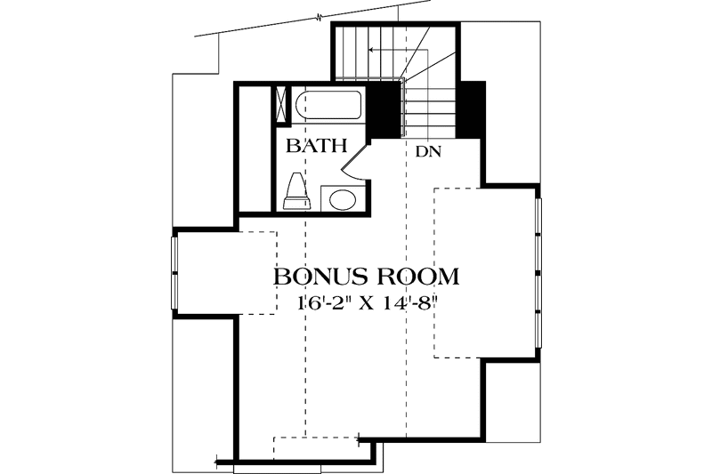 House Blueprint - Floor Plan - Upper Floor for Craftsman House Plan #453-566 - 4 bed, 4.5 bath