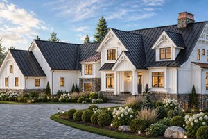 Home Plan - Exterior - Front Elevation for Farmhouse House Plan #928-446 - 4 bed, 3.5 bath