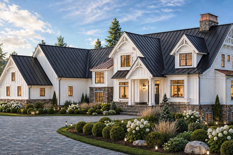 Dream House Plan - Exterior - Front Elevation 2 for Farmhouse House Plan #928-446 - 4 bed, 3.5 bath