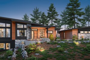 Dream House Plan - Contemporary Exterior - Front Elevation Plan #1070-224