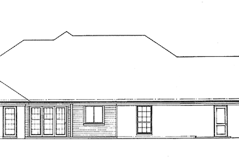 Architectural House Design - Exterior - Rear Elevation for Victorian House Plan #310-1005 - 3 bed, 3 bath