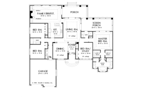 Floor Plan - Main Floor for Mediterranean House Plan #929-298 - 4 bed, 3 bath