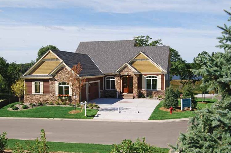 Dream House Plan - European Exterior - Front Elevation Plan #320-1003