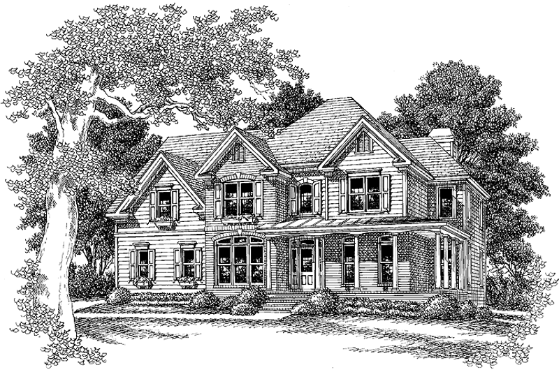 Country Style House Plan - 4 Beds 2.5 Baths 2766 Sq/Ft Plan #927-270 ...